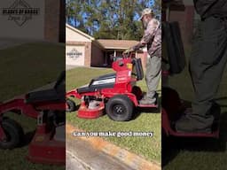 Make good money as a One Man Lawn Business