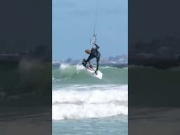 Blind double backroll / kiteboarding