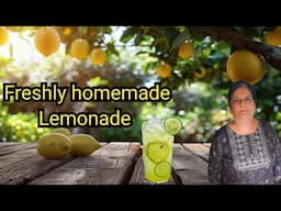 How I make lemonade using fresh lemons from my backyard.#summerdrinks #homemade#lemonade #cooldrinks