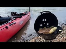 Kayak grilling with the Magma kettle grill