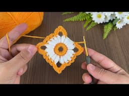 You will love it very much. Two-color easy crochet motif design with detailed explanation #crochet