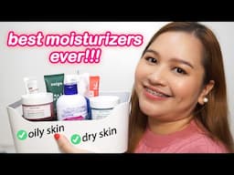 MY FAVORITE MOISTURIZERS AFFORDABLE TO A BIT PRICEY PERFECT FOR ALL SKIN TYPES! OILY AND DRY SKIN