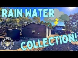 Collecting Rainwater From My New Shop!!