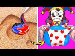 DIY Pomni in The Sand! 🎪 Best Paper Hacks and DIYs