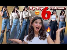 My 6 Most Favourite Bottoms Right Now!😍 High-Waist Denims, Cargos & Trousers! || Rupal Yadav