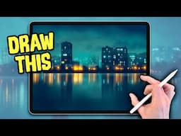 PROCREATE CITYSCAPE Drawing Tutorial in EASY STEPS