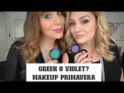 Violet o Green? Idee per un trucco primaverile.