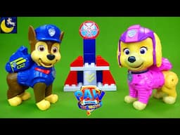 Talking Mission Pups Chase and Skye! Paw Patrol The Movie Toys Unboxing Video & Liberty Mega Bloks!