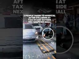 Nex taxi stand collision: 3 people taken to hospital, including 6-year-old boy