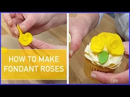 How to Make Fondant Roses and Edible Flowers- Cake Decorating Foundantions