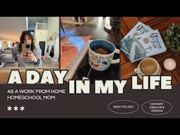 DITL||WORK FROM HOME HOMESCHOOL MOM||TYPICAL WORK DAY AS A CONTENT CREATOR FOR A DECADE + MORE ❤️