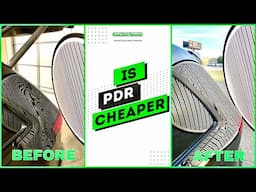 Does PDR Cost Less Than Auto Body Repair #shorts