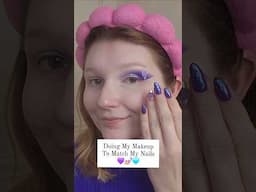 Doing My Makeup To Match My Nails! #nails #makeuptutorial #funmakeup