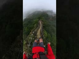 The Stairway FROM heaven in Taiwan! Would you travel to Taiwan to climb these stairs? #taiwan #hike