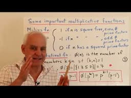 Multiplicative functions and Dirichlet series via Boxes | Math Foundations 242 | N J Wildberger