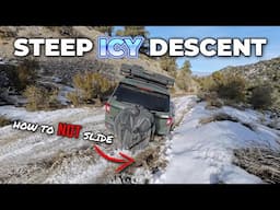 ICY Descent from Cerro Gordo, and how I made it down SAFE!