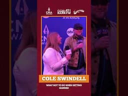 Cole Swindell gives advice on what NOT to do for a wedding 🔥 😅 💍 💒 @ColeSwindell