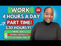 🙌🏾 WORK 4 HOURS A DAY PART TIME! LAPTOP PROVIDED! + REVIEW CONTRACTS! WORK FROM HOME JOBS 2025