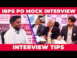 Real Interview Preparation Tips | IBPS PO Mock Interview with Panel Members | CWJ