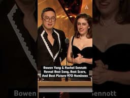 Bowen Yang & Rachel Sennott Reveal Best Song, Best Score, And Best Picture 97th #Oscar Nominees