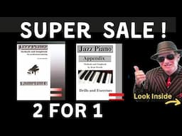 BUY JAZZ BOOK - GET FREE APPENDIX- (140 pages of exercises) New Years Sale extended --Watch Video.