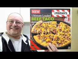 *NEW* TGI Fridays Ultimate Loaded Beef Taco Deep Pan Pizza ~ Food Review