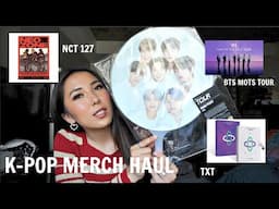 HUGE K-POP MERCH HAUL: BTS MAP OF THE SOUL TOUR, TXT, & NCT 127