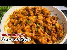 Crispy Gobi Manchurian Dry Recipe - No Color | Cauliflower Manchurian