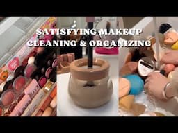 ASMR Satisfying Makeup Cleaning & Organizing Compilation