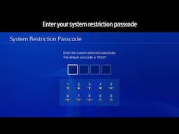 Default Parental Controls on PS4 systems