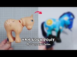 My Little Pony Custom: Van Gogh's Starry Night (+ AUCTION)