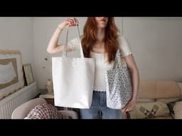 HOW TO SEW A CLASSIC TOTE BAG - NO OVERLOCKER NEEDED! BEGINNER FRIENDLY PROJECT | MsRosieBea