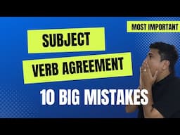 10 Common Subject-Verb Agreement Mistakes You MUST Avoid! (Watch Before Exams)