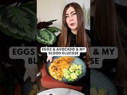 🥑Eggs, Avocado & My Blood Sugar – CGM Experiment #bloodsugar #bloodglucose #glucoselevels #avocado