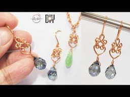 Small flower and heart jewelry | Cute and easy earrings making at home 1091