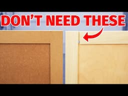 Showing how to make DIY cabinet doors with basic tools