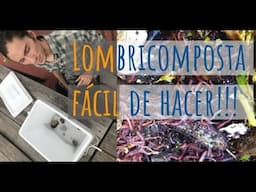 ¿ cómo hacer un LOMBRICOMPOSTERO FACIL⁉️ ✅🌽 SECRETO para que se REPRODUZCAN como locas!