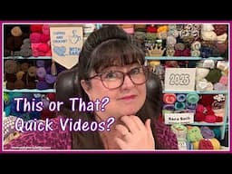 THIS OR THAT? Can I Make Quick Crochet Videos?