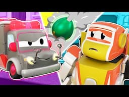 Robot Ambulance Is Causing Trouble! Help, Robofuse 💉Car Cartoons For Kids