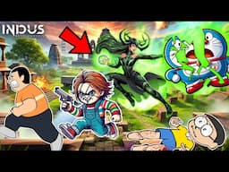 Hela And Chucky Killed Doraemon And His Friends In Indus Battle Royale 😱 | Doraemon In Indus Game 😂