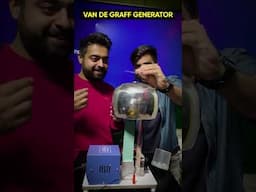 VAN DE GRAFF Generator Science Experiment for Students DIY #short by Akash Tyagi