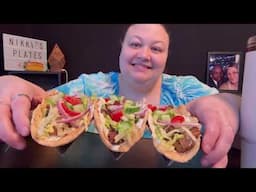 Chicken Souvlaki mukbang