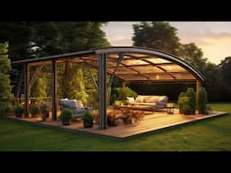 BEAUTIFUL GAZEBO DESIGN WITH SITTING AREA IDEAS | BEST BACKYARD GARDEN OUTDOOR LIVING AREA DECOR