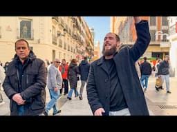 Many listen to the gospel on crowded Madrid streets