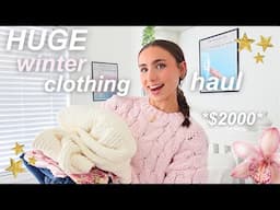 HUGE winter clothing haul 🌟❄️ *ft white fox boutique*