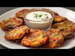 Irresistible Eggplant Fritters You Can't Miss! TOP 2 quick and easy recipes!