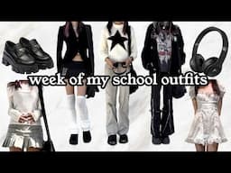 What I Wear To School In A Week ❥ Outfit Inspo (y2k, alternative, coquette)