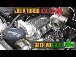 Swapping a Jeep JK Turbocharged engine with a 5.3L Bruiser Conversions engine with an upgraded cam!