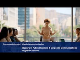 Earn Your Master's in Public Relations & Corporate Communications