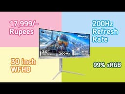 Best Budget 30 inch WFHD Curved Gaming Monitor | 200Hz | 1ms MPRT | Zebronics N30A